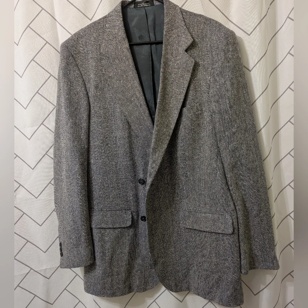Johnny Bench MVP Collection Classic Gray Men's Blazer 100 Percent Silk